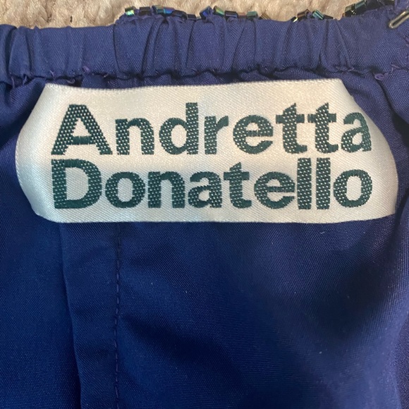 Andretti Donatello Mardi Gras or Prom Gown, Size Juniors Med or Wonens S, Blue - Picture 3 of 10